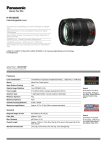 Panasonic H-HS12035E camera lense
