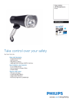 Philips SafeRide LED BikeLightdynamo driven SRFD40BLSX1