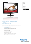 Philips LCD monitor with LED backlight 226V3LSB5