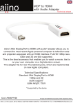 Aiino 0.15m Mini DisplayPort / HDMI