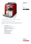 Saeco Syntia Super-automatic espresso machine HD8838/31