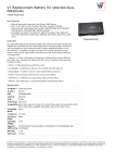 V7 Replacement Battery for selected Asus Notebooks