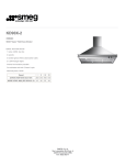 Smeg KD90X2 cooker hood