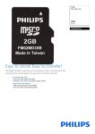 Philips Micro SD cards FM02MD35K