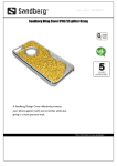 Sandberg Bling Cover iPh5/5S glitter Orang