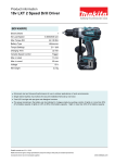 Makita BDF458RFE cordless combi drill