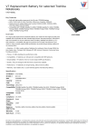 V7 Replacement Battery for selected Toshiba Notebooks