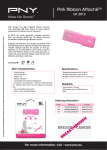 PNY 16GB Pink Ribbon Attache