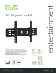 Klip Xtreme KPM-720 flat panel wall mount