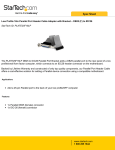 StarTech.com Low Profile 16in Parallel Port Header Cable Adapter with Bracket – DB25 (F) to IDC26