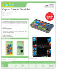 dreamGEAR Crystal Case with Decal Set for DSi XL