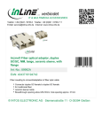 InLine Duplex SC/SC, Multimode, with flange