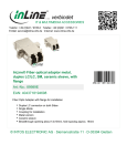 InLine Duplex LC/LC, SingleMode, with flange