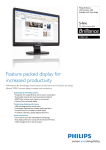 Philips Brilliance LCD monitor, LED backlight 190SL1SB