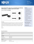 Tripp Lite Detachable PDU option for compatible SmartOnline UPS Systems, L6-30P/L6-20R and L6-30R