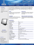 TouchSystems IS1734P-U touch screen monitor