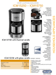 DeLonghi ICM 15250 coffee maker