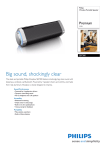 Philips wireless portable speaker SB7300
