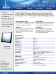 TouchSystems TE1993R-D touch screen monitor