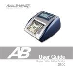 AccuBANKER D500 money counting machine
