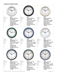 Geneva 3980GG wall clock