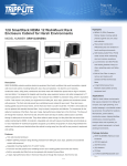 Tripp Lite SmartRack 12U NEMA 12-Rated Industrial Wall-Mount Standard-Depth Rack Enclosure Cabinet