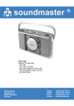 Soundmaster RCD-1400 CD radio