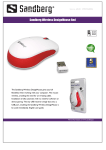 Sandberg Wireless DesignMouse Red
