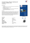 V7 23.6" Privacy Filter for desktop and notebook monitors 16:9