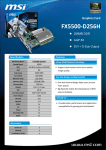 MSI FX5500-D256H NVIDIA GeForce FX 5500 0.25GB graphics card