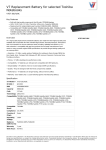 V7 Replacement Battery for selected Toshiba Notebooks