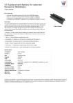 V7 Replacement Battery for selected Panasonic Notebooks