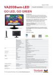 Viewsonic LED LCD VA2038wm-LED
