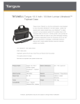 Targus Lomax Ultrabook Topload 13.3