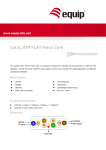 Equip 1m Cat.6A S/FTP Flat