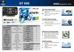 MSI V275-043R NVIDIA GeForce GT 640 1GB graphics card