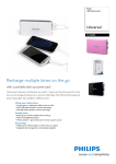 Philips USB battery pack DLP6000