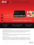 D-Link DSS-5E network switch