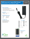 iGo 90W Automatic Laptop Wall Charger