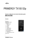 Fujitsu PRIMERGY TX100 S3P