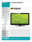 Coby TFTV4028 LCD TV