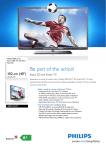 Philips 40PFL5537T 40" Full HD 3D compatibility Smart TV Wi-Fi Black