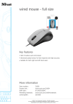 Trust Wired mouse - full size