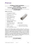 Finisar FTLX8573D3BTL network transceiver module