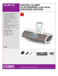 Coby CSMP150 docking speaker