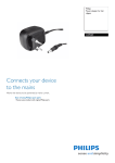 Philips Power cord for hair clipper CRP289
