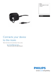 Philips Power cord for beard trimmer CRP293