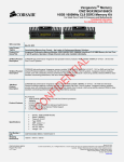 Corsair 2x 8GB 1866MHz CL9 DDR3