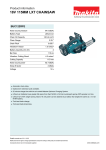 Makita BUC122RFE cordless chainsaw