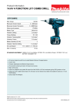 Makita BTP130RFE cordless combi drill